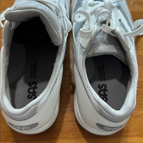 SAS Light Gray and White Athletic Shoes - Picture 8 of 10